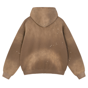 Sudadera con Capucha 100% Algodón Ecológica, Tejido de Punto, Corte Regular, Color Sólido, Estampado Digital, Cierre de Cremallera, Ropa Deportiva de Invierno - Product Image 2