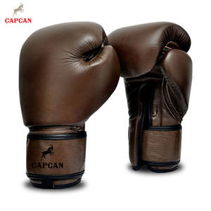 Guantes de Boxeo de Entrenamiento de Cuero, Acolchado de Control de Impactos, Superficie Duradera, Forro Suave, Correa de Muñeca con Cierre de Velcro Seguro, Absorción de Humedad - Product Image 4