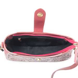 Bolso de hombro de cuero labrado occidental superventas diseño cosido occidental flecos recién llegado cremallera herramientas de mano precio al por mayor - Product Image 5