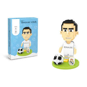 Micro Miniature Footballers Micro-<b>Blocks</b> ABS <b>Plastic</b> Construction Toy <b>Block</b> Set DIY Electronic Model Toy in Cartoon Style - Product Image 6