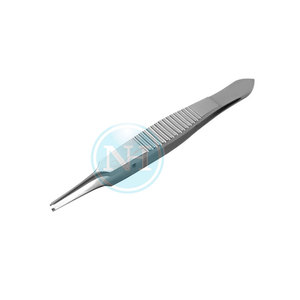 Pinzas Oftálmicas de Acero Inoxidable Duraderas 1x2 Dientes con Plataformas de Ligadura, Herramientas con Certificación CE e ISO - Product Image 1