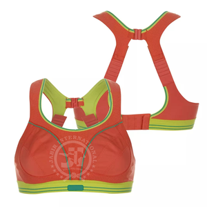 100% Top High Quality Fitness Wear Adult Size Women Yoga Set Breathable and Comfortable Women Two Tone <b>Backless</b> Crop <b>Sports</b> <b>Bra</b> - Product Image 5