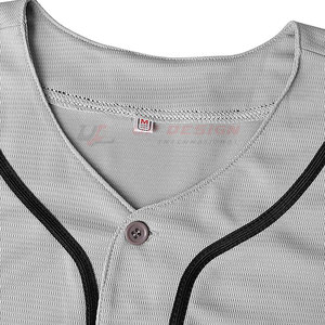 Fournisseur Pakistan – Maillot de baseball 100 % polyester à manches courtes, respirant, dernier design, faible MOQ, couleur unie, séchage rapide - Product Image 3