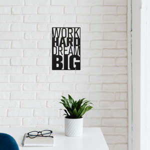 Art mural en métal sur le thème de la motivation | Décoration murale en métal avec citation |   Décoration murale |   Décoration murale en métal - Product Image 1