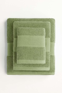 Ensemble de serviettes de bain en coton biologique 100% fabriqué au Pakistan, couleur unie, logo personnalisé, haute qualité, utilisation sportive et de gym, quantité en gros - Product Image 3