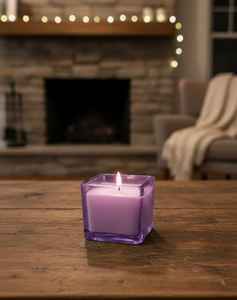 Boîte à bougie en verre de forme carrée personnalisée aux meilleurs prix avec une bougie de la meilleure qualité pour la décoration de la maison, vente en gros en usine OEM - Product Image 2