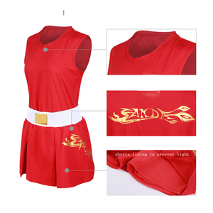 Conjunto de Uniforme de Boxeo de Satén de Poliéster de Secado Rápido de Alta Calidad con Talla y Color Personalizables para Artes Marciales - Product Image 4