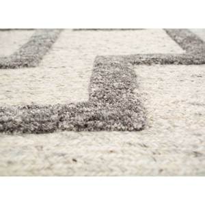 Alfombras de Lana Color Marfil Thyme, Anudadas a Mano, Diseño Geométrico Abstracto para el Hogar, Sala de Estar, Pasillo, Entrada, Diseño Rectangular Tipo Rompecabezas para Adolescentes - Product Image 3