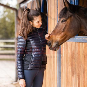 Nouveau 2025 Veste d'équitation légère construite en tissu extensible respirant coupe ajustée sur mesure humidité et performance équestre - Product Image 1