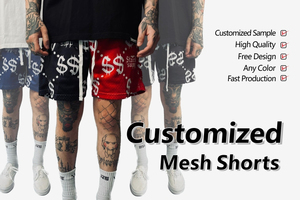 100% Polyester Hommes Personnalisé Mesh Shorts Double Couche Sublimation Plaine Street Wear & Gym Ensembles Imprimé Logo Basketball Shorts - Product Image 3