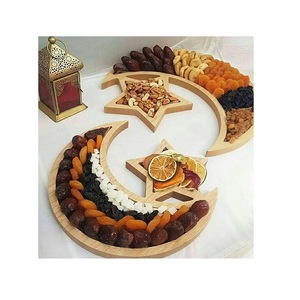 Plateau à dessert de qualité supérieure pour le Ramadan, plateau de service en bois fait à la main pour le chocolat, pour les événements et l'occasion spéciale de l'Aïd - Product Image 3