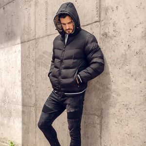 Chaqueta acolchada de invierno informal para hombre, tela de alta calidad, impermeable, con capucha, bolsillos personalizados con cremallera, nueva moda de talla grande - Product Image 3