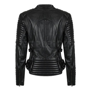 Veste en cuir de vache véritable pour femme, Style de rue, motard, haute durabilité - Product Image 3