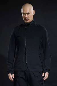 Vente en gros Techwear personnalisé Veste longue à capuche Techwear pour hommes Respirant Noir Imperméable Streetwear Épaisseur fine à moyenne - Product Image 2