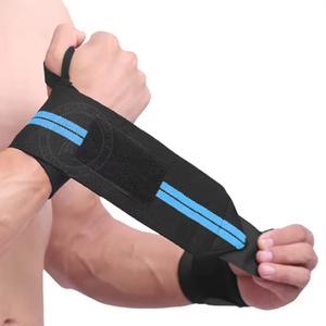 Fitness Training Gym Logo personalizable Correa de muñeca ajustable Powerlifting Levantamiento de pesas Muñequeras Hombres - Product Image 1