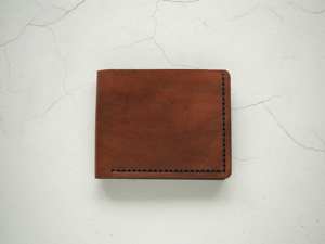 BFW-0158 élégant de haute qualité en cuir véritable pliable ouvert portefeuille à deux volets mince blocage RFID pour hommes - Product Image 2