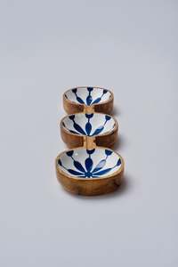 Tazón para servir de madera de acacia ecológico de primera calidad 100%, técnica pulida para aplicaciones en el hogar y en viajes - Product Image 5