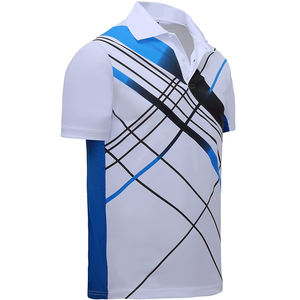 Conception OEM pour hommes pour T-shirts polo Couleurs et tailles personnalisables populaires Tissu tricoté Prix bas à vendre - Product Image 3