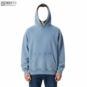 Hombres de alta calidad de algodón grueso pesado francés Terry pulóver con capucha personalizado gota hombro polar Sudadera con capucha de gran tamaño sudaderas con capucha reversibles - Product Image 1