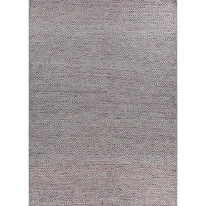 พรมจาไพร US-Abrash ลายเรขาคณิต สีแดงและสีส้ม ทอแบบเรียบ ทำจากขนสัตว์และใยวิสโคส รุ่น ADWV-13047 สำหรับใช้ในบ้าน - Product Image 1