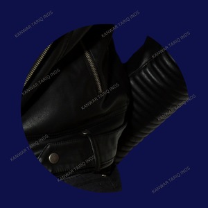 Personnalisé hommes 350 GSM poids lourd français éponge à capuche fermeture éclair pull hiver cuir luxe vestes Plus veste pour hommes - Product Image 4