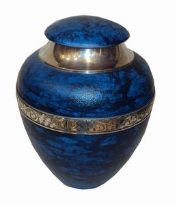 Urna de metal de estilo superventas para cremación, nuevos suministros funerarios inferiores, jarrón americano hecho a mano para almacenamiento de cenizas humanas - Product Image 3