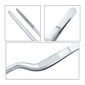 Meilleures ventes de pinces décalées en acier inoxydable Pinces de placage de chef pour la présentation de service Matériau métallique - Product Image 3
