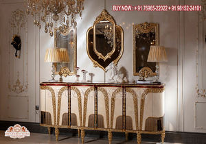 Juego de mesa de comedor de madera de teca, conjunto de muebles modernos de lujo para Villa Real, comedor - Product Image 3