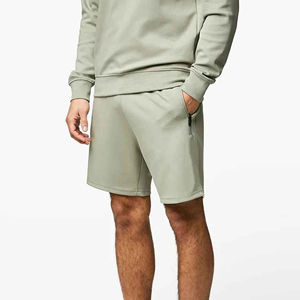 Ropa de entrenamiento deportivo de gimnasio de algodón de alta calidad, pantalones cortos transpirables en blanco, elásticos, informales, para entrenamiento, Fitness, correr, para hombre, a la venta - Product Image 4