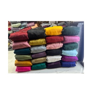 Tissu en soie Uppada en viscose unie de qualité d'exportation indienne pour la décoration intérieure, oreiller disponible à un prix abordable - Product Image 1
