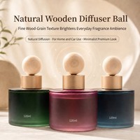 Diffuseur de parfum suspendu pour voiture en verre, 120 ml, parfum longue durée, pendentif pour l'intérieur de la voiture