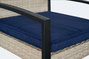 Ensemble de canapé en rotin PE moderne BeNK 5 pièces WS515, mobilier polyvalent intérieur/extérieur pour hôtels, salons, hôpitaux - Product Image 4