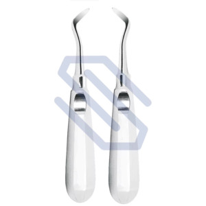 Elevador de raíces Dental, instrumentos de cirugía Oral de acero inoxidable, 15, 16, extracción izquierda y derecha de luxación, CE - Product Image 1