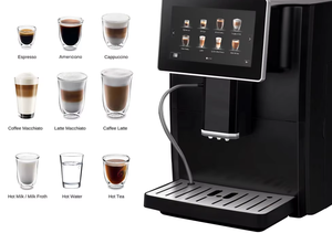 Machine à café électrique super automatique programmable avec écran TFT HD de 7 pouces et mousseur à lait pour Americano, Cappuccino, Latte, Espresso - Product Image 6