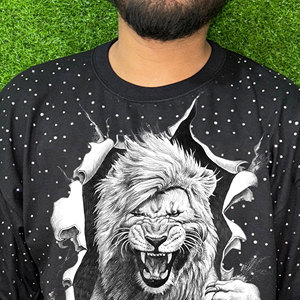 T-shirt pour homme de haute qualité, logo personnalisé sur le devant, tissé, respirant, écologique, streetwear, surdimensionné, 220g, 100% coton - Product Image 2