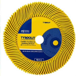 TYROLIT Premium Sunburst Radial Brush 80 Form Sanding Disc 152xB149x25,4mm DISC RA Matériau Alox/Korund - Product Image 3