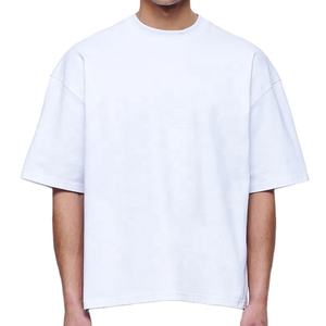 Vente en gros T-shirt unisexe en coton imprimé sur mesure 100% coton 240 grammes T-shirt uni pour hommes - Product Image 3