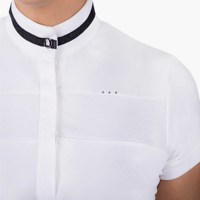 Camiseta de Equitación Elástica en 4 Direcciones de Alta Calidad, Camiseta Deportiva, Camiseta de Competición, Polo en Tejido Técnico Suave al Tacto