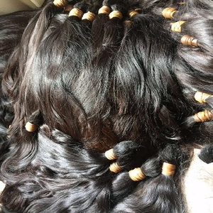 Unprocessed Virgin Cuticle Intact Hair Bundle Vendors Bulk Double Drawn Weft Raw Indian Temple Human Hair Extensions - Product Image 3