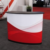 Table de présentation pliable à LED, stand d'accueil, podium d'exposition, publicité, promotion, ventes