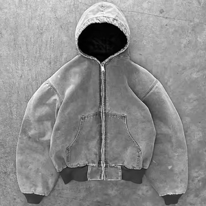 Sweat à capuche avec fermeture éclair pour hommes vierge de haute qualité sur mesure Sweats à capuche professionnels à la mode pour hommes bon prix - Product Image 5
