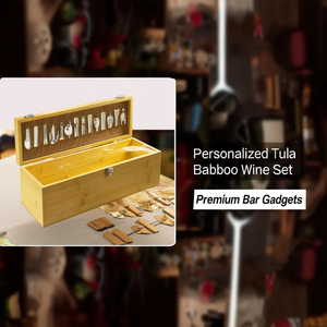 Set da Vino in Bambù Personalizzato Tuala, Accessori Premium per Bar - Product Image 3