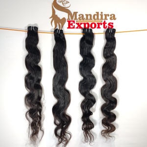 Venta al por mayor 100% Natural Kinky Body Wave Indian Virgin Temple Extensiones de cabello Raw Cutícula Alineada Proveedor Paquetes de cabello humano - Product Image 2