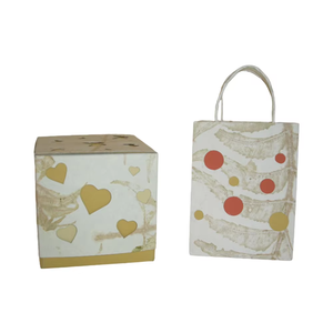 Sac à provisions en carton personnalisé pliable avec poignée en coton ruban avec votre propre logo cadeau fourre-tout sacs de transport à la main - Product Image 1