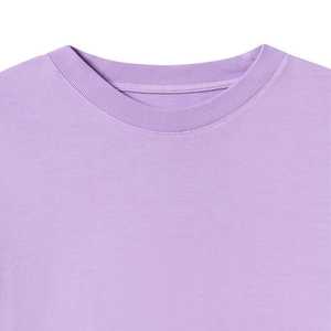 เสื้อยืดวินเทจทรงโอเวอร์ไซส์สำหรับผู้ชาย สกรีนโลโก้ตามสั่ง พิมพ์ลาย DTG เสื้อยืดเปล่า แขนสั้น คอกลม ล้างสีแบบ Acid Wash - Product Image 2