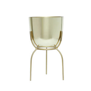 Ensemble de 3 décorations de fêtes enduites de poudre noire Design unique Pot de fleurs en métal fait à la main en métal Design jardinière de fleurs - Product Image 3