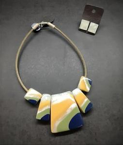 El mejor diseño, collar de cuentas de madera de resina, recién llegado, Gargantilla de moda Vintage de eslabones largos para mujer, collar hecho a mano Natural, alfileres de oro - Product Image 4