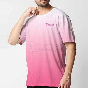 Diseña tu propio logotipo Camiseta estampada holgada de gran tamaño para hombre Camiseta estampada de corte holgado de gran tamaño para hombre Camiseta de calle - Product Image 2