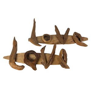 Panneaux muraux uniques en bois pour la famille, décoration de salon, maison, design Art Déco, mariage, esthétique intérieure, en teck - Product Image 1