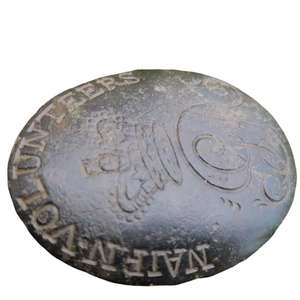 Plaque de ceinture ovale portée par un officier d'un régiment britannique de bénévoles au XVIIIe siècle, avec boucle - Product Image 2